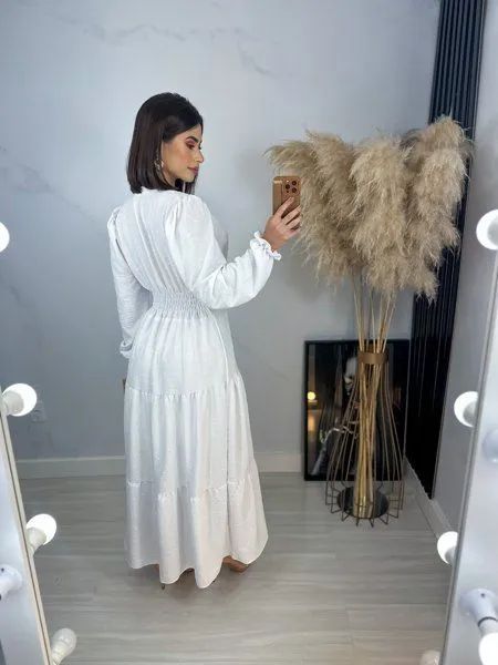 VESTIDO BRANCO MANGA LONGA - Foto 3