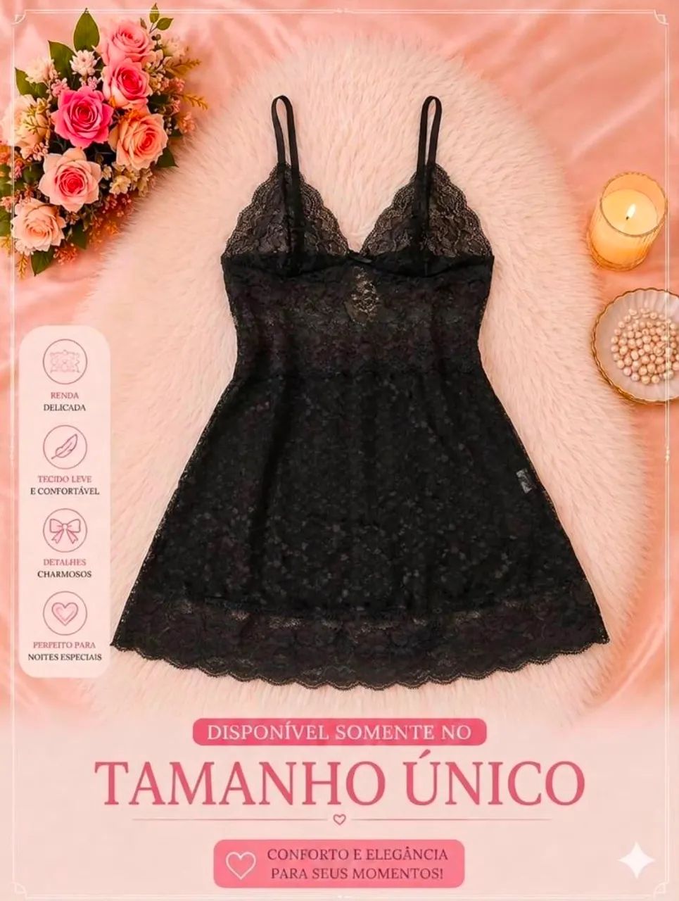 Pijama - babydoll Premium feminino variado 2 - Foto 2