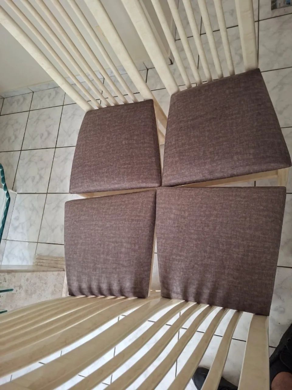 Mesa de vidro com 4 lugares  - Foto 4