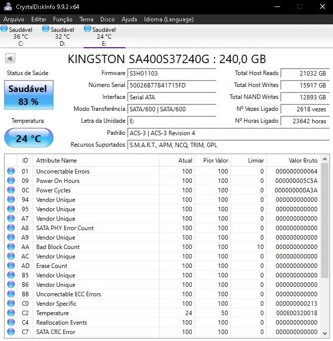 SSD 240GB KINGSTON - Foto 3