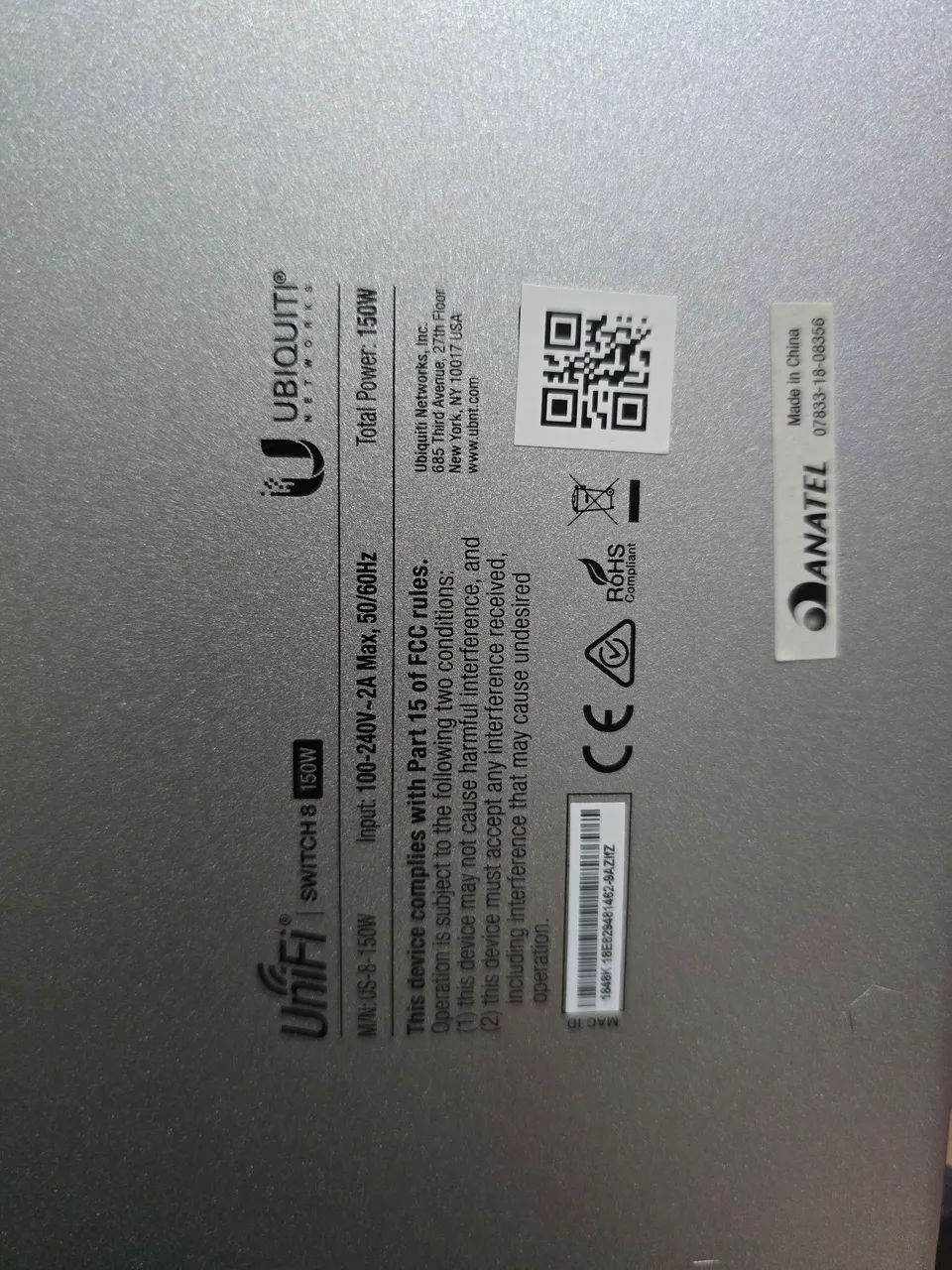 Switch Unifi 8P POE 150W  - Foto 2