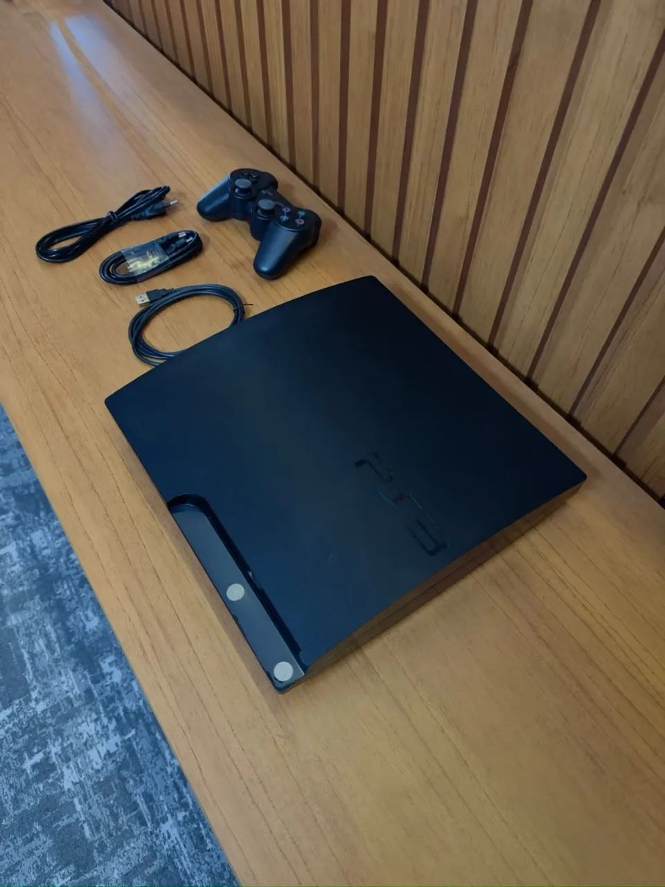 Ps3 Slim com controle e jogos - Foto 4