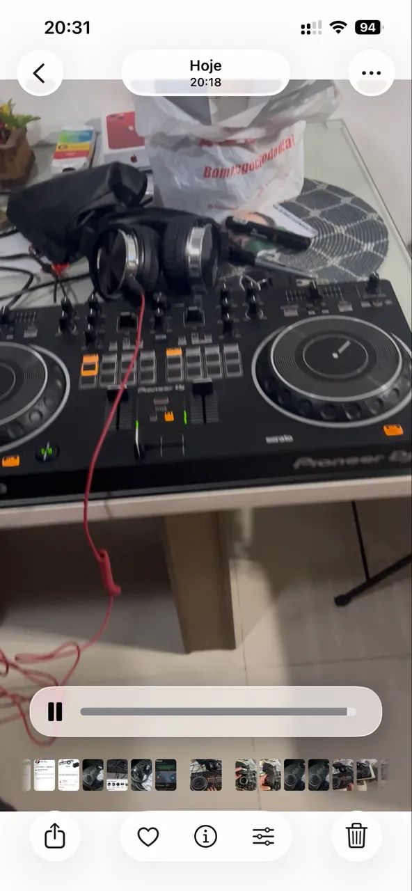 Controladora DDJ Rev1 Pioneer com Bag - Foto 2