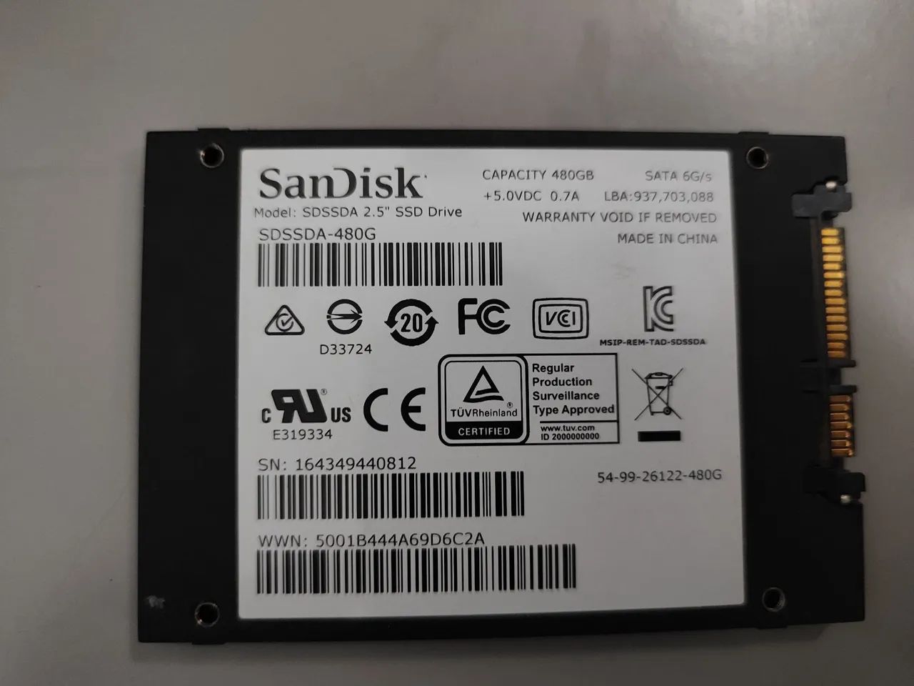 SSD 480gb Sandisk Plus - Armazenamento - Paranoá, Brasília