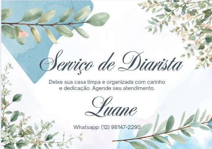 Faxineira diarista 