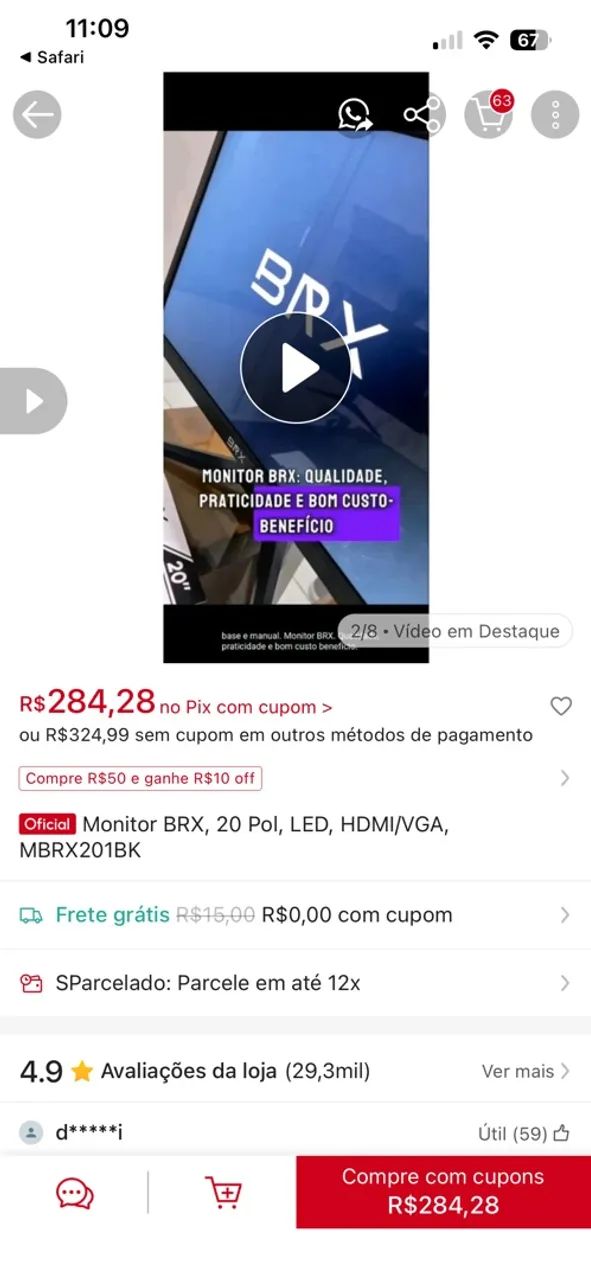Monitor BRX  - Foto 2