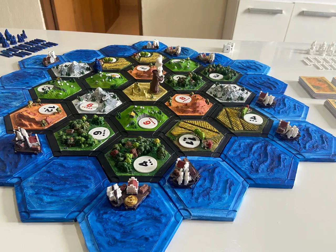 Catan peças 3d pintadas a mão. - Foto 4