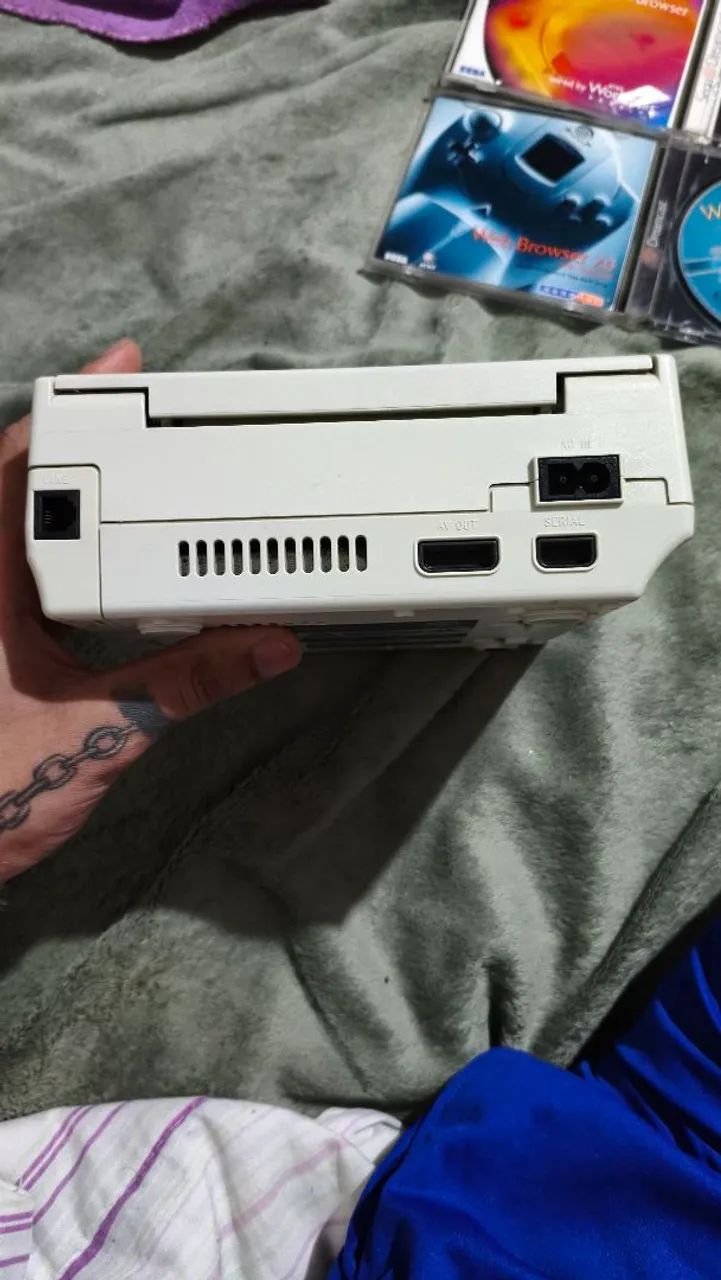 Dreamcast funcionando, 2 controles e jogos originais 