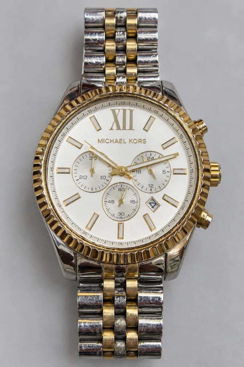 Relógio Michael Kors Lexington Bicolor - Prata e Dourado