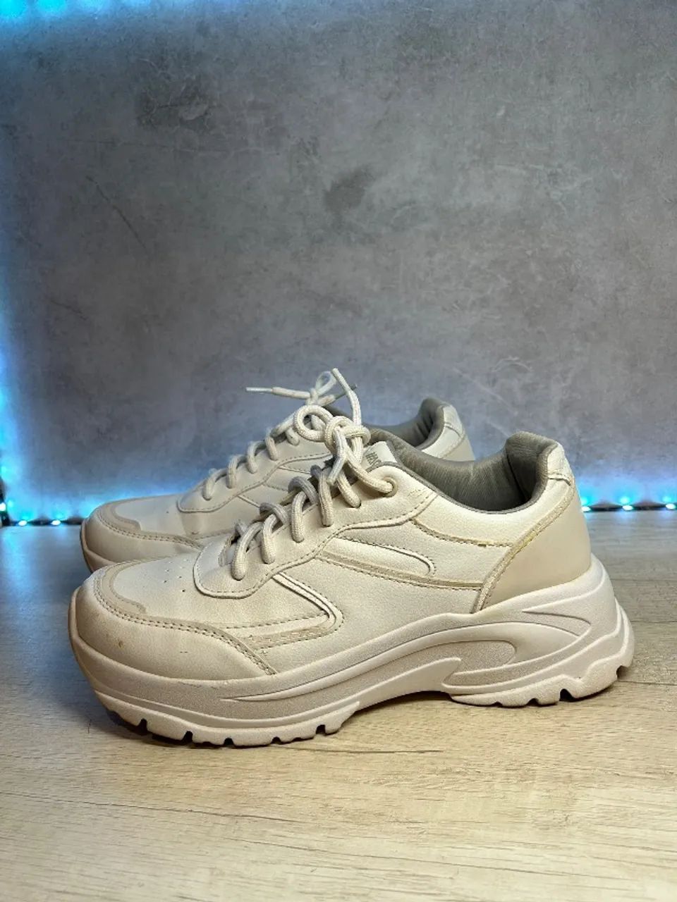 tênis chunky ace c&a branco 39 - Foto 3