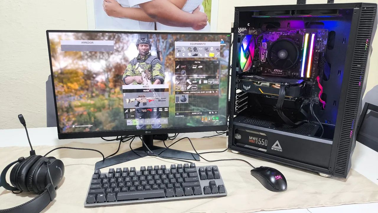 PC Gamer Completo - Rodando TUDO - Pego PS5, PS4, Series S ou Switch Desbloqueado no Abate - Foto 2