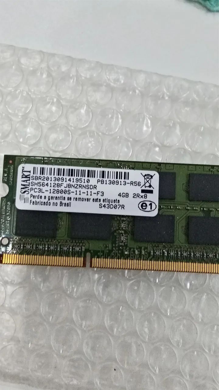 Memória ddr3 notebook 