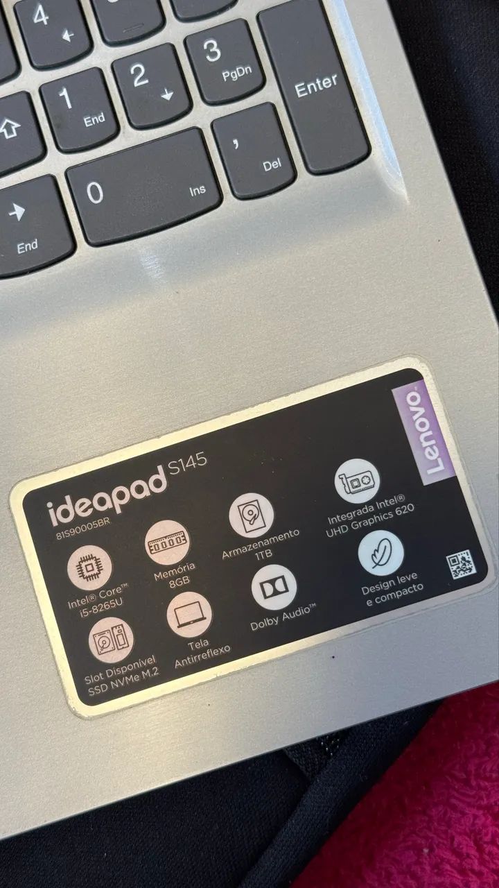 NOTEBOOK LENOVO IDEAPAD S145 1TB 8GB i58265U - Foto 3