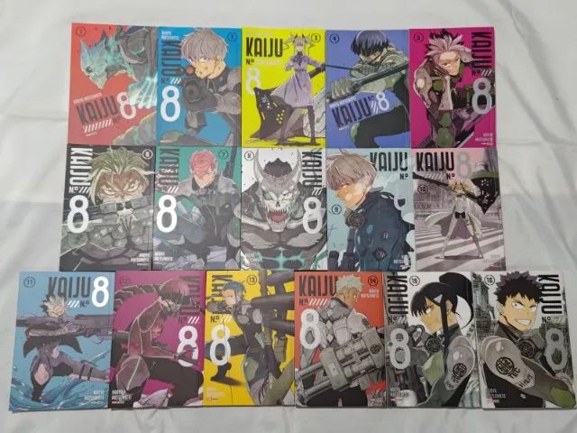 Coleção de Mangá Kaiju Nº8 Volumes 1 ao 16 Completo Panini Usado