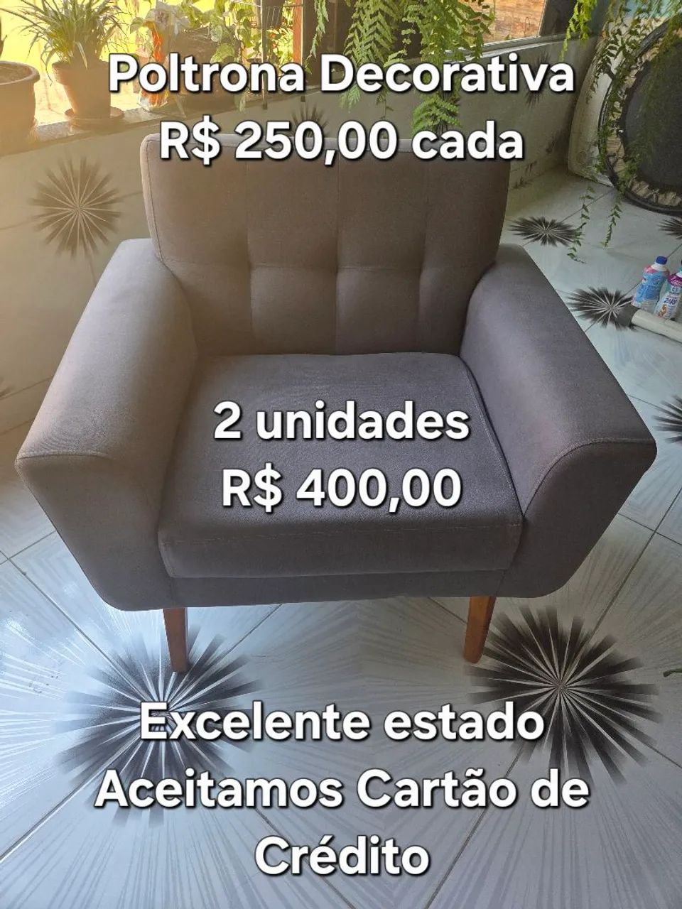 Kit Poltronas Decorativas