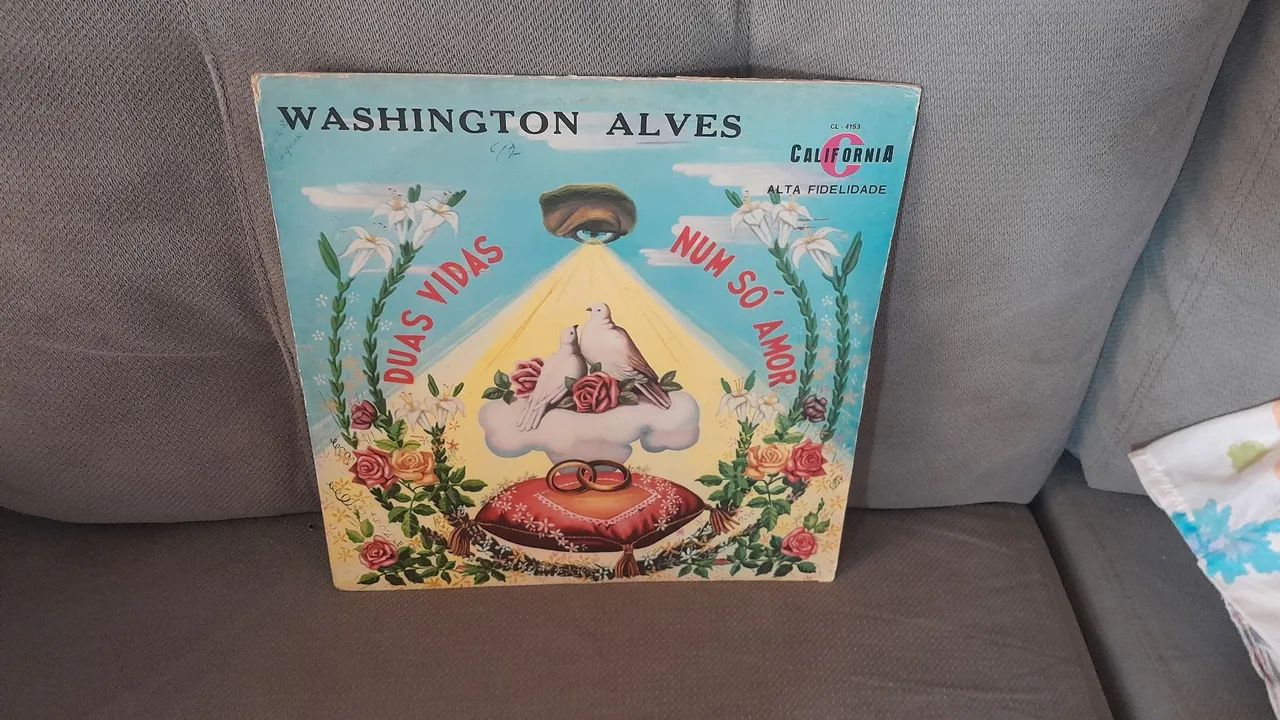 Disco de vinil evangélico Washington Alves