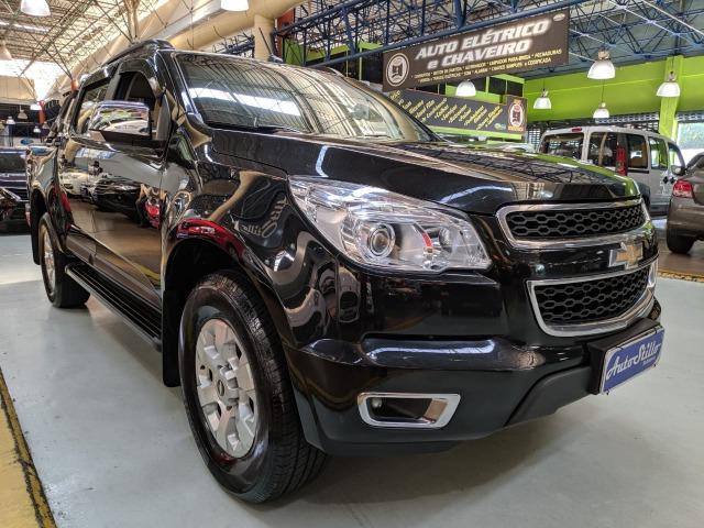 Chevrolet S10 LTZ 2.8 Diesel Cab Dupla 2014 Automática Preta (Completa + Couro) - Foto 5