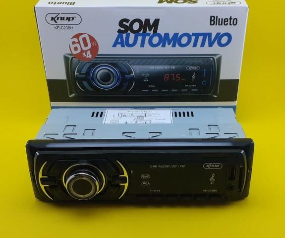 Promoção* Som Automotivo (Knup) com Bluetooth