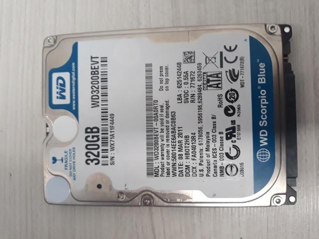 HD 320GB Sata 2,5 Notebook Slim