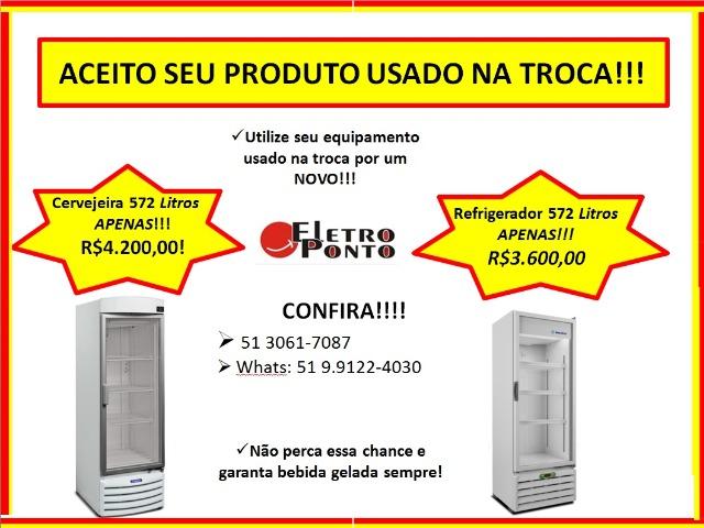 Cervejeira e Visa Cooler* Promoção * Estudo seu equipamento usado na troca
