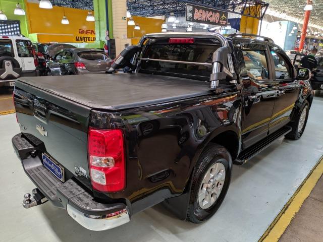 Chevrolet S10 LTZ 2.8 Diesel Cab Dupla 2014 Automática Preta (Completa + Couro) - Foto 2