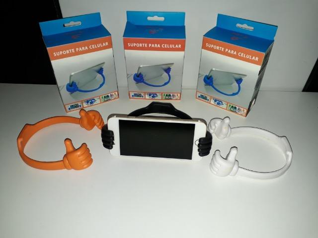 Suporte De Mesa Mãozinha P/ Smartphone, Tablet, Ipad - Foto 4