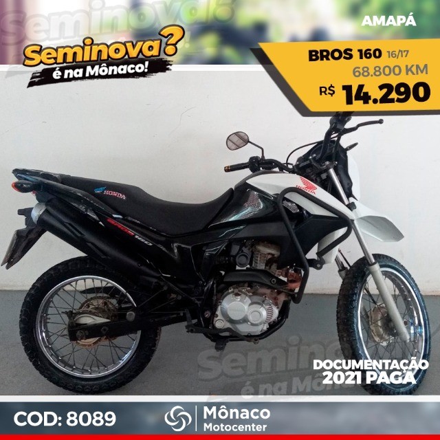 HONDA NXR BROS 160 16/17- SEMINOVOS MÔNACO