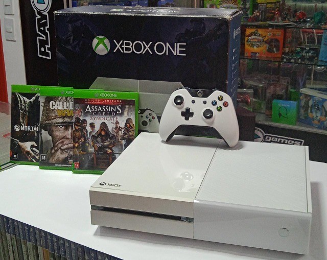 Xbox One S 1tb Seminovo + 2 Jogos Físicos Garantia E Nf