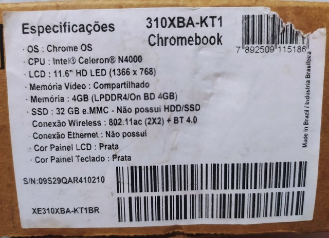 Chromebook novíssimo 