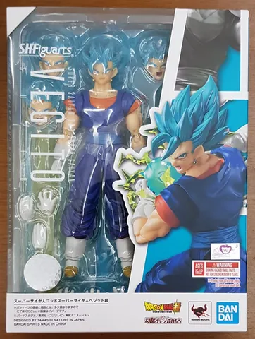 Boneco Goku Deus blue Dragonball Super Sh Figuarts Articulado 1.0