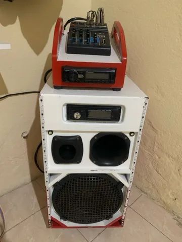 Som Automotivo (Caixa BOB trio) Com Rack Móvel - Áudio, TV, vídeo