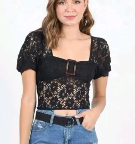 Cropped renda 