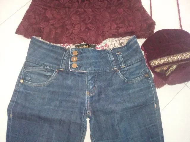Calça Jeans Feminina semi-nova - Foto 4