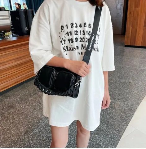 bolsa preta de luxo importada