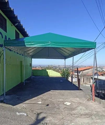 Tenda Pirâmide 5x10 - Galvanizada - Pronta entrega.  - Foto 5