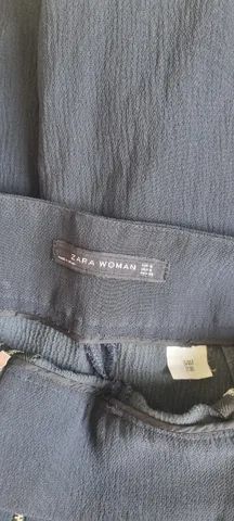 calça pantacourt cintura alta zara, p - Foto 4