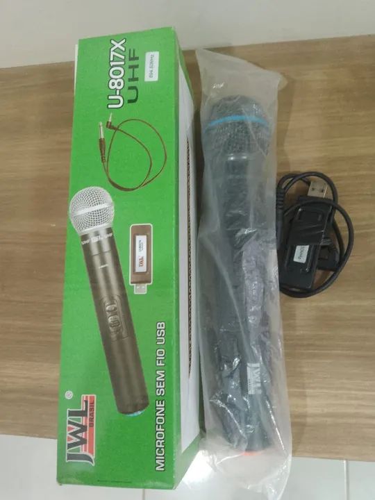 Microfone Sem Fio Profissional para Karaoke e Palestras - Foto 3