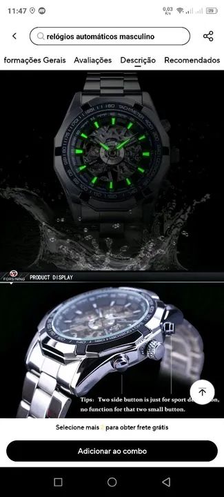 Relógio Automático Masculino - Design Elegante - Foto 4