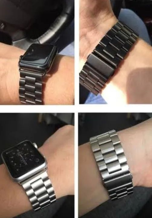 Pulseira Metálica pra AppleWatch, Iwo, 42 a 49mm - Foto 3