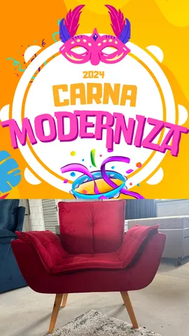 Poltrona opala vermelho