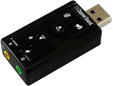 Placa De Som Usb 7.1 Adaptador De Audio P2 Fone Pc Notebook - Foto 2