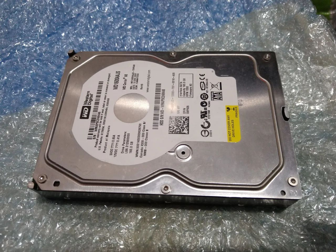 HD Western Digital 160GB SATA
