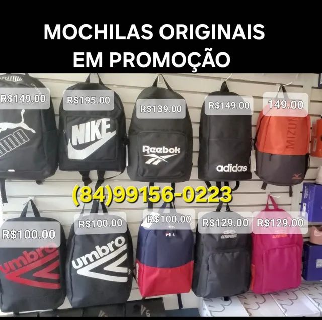 PROMOÇÃO MOCHILAS ORIGINAIS APARTIR DE R$100.00 AVISTA. 