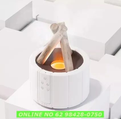 Difusor de aroma Umidificador de Chama Simulada para Mesa de Escritório Doméstico - Foto 3