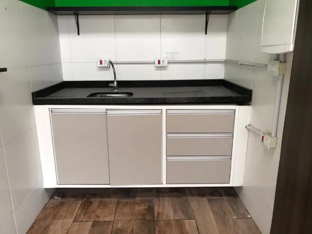 Balcao com pia em tampo granito planejado