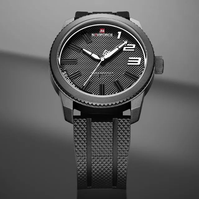 [NOVO] Relógio Naviforce NF9202T Preto Masculino - Robusto com Resistência 3Bar e Caixa 46 - Foto 5