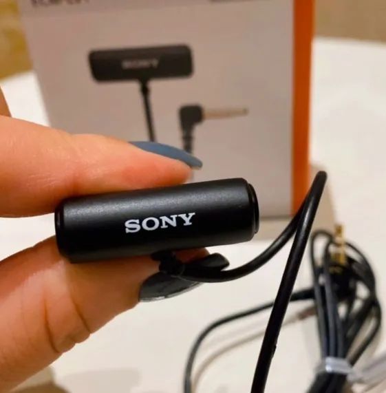Microfone Sony Ecm-lv1 Omnidirecional Preto LAPELA