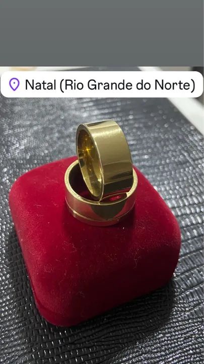 Par Alianças Modelo Liso Moeda Antiga