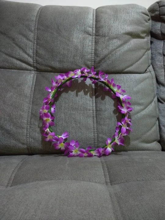 Cesta Florista, Arco Véu e Tiara de Flores - Foto 4