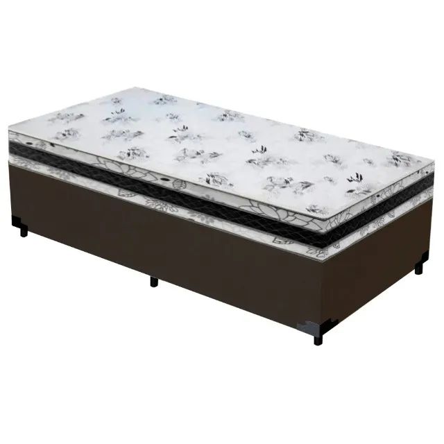 Base Box Solteiro Super Confort Suede + Colchão Solteiro D33 24x88x188 - Foto 4